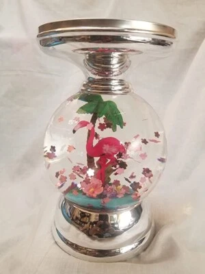 BBW Edición Limitada Flamingo Water Globe 3 Mecha Soporte RARO 2021 Edición Difícil de Encontrar Foto 1 de 3