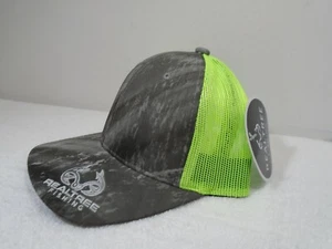 Real Tree Fishing Hat Adjustable One Size Fits All Camo/Neon Green  - Picture 1 of 10