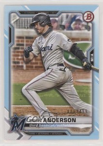 2021 Bowman Sky Blue Border /499 Brian Anderson #12