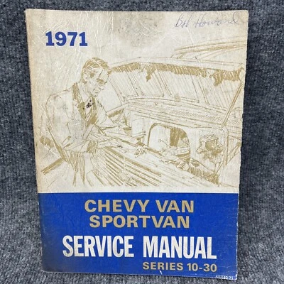 Autocaravana Chevrolet G10 G20 G30 1971 furgoneta taller servicio reparación manual diagramas Foto 1 de 4