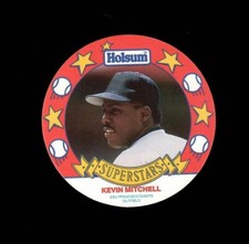 1990 MSA Holsum Bread Super Stars Discs #9 KEVIN MITCHELL San Francisco Giants