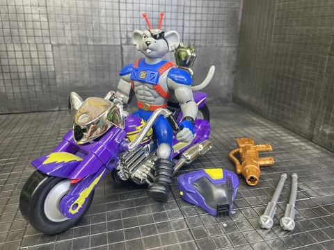 Vintage Galoob Biker Mice From Mars Modos Mondo Chopper Bike Complete Set Lot Cover