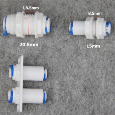 Straight Connect Water Purifiers Tube Fittings For Reverse Osmosis Valve Filter - Image 1 of 3