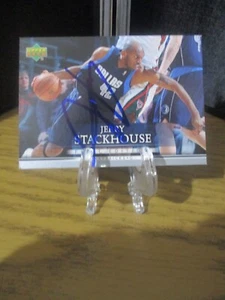 JERRY STACKHOUSE SIGNED/AUTOGRAPHED UPPER DECK CARD #2 DALLAS MAVERICKS NBA - Picture 1 of 5