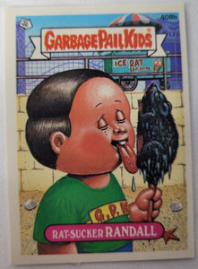 1987 Topps Garbage Pail Kids Trading Card #408b-Rat-Sucker Randall