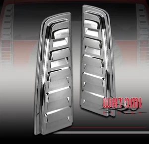 03-09 HUMMER H2 SUV REAR TAIL LIGHT LAMP VENT COVER BEZEL TRIM CHROME LEFT+RIGHT - Picture 1 of 2