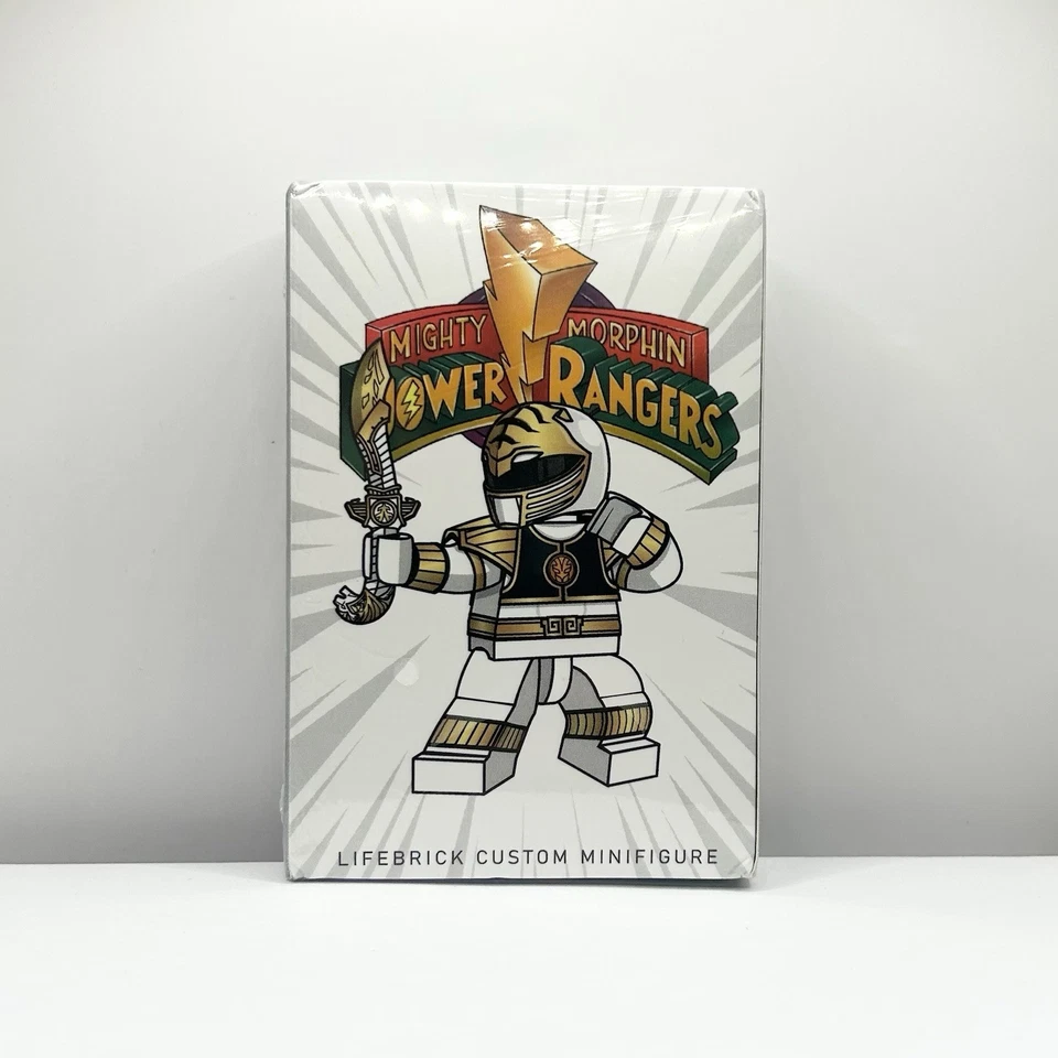 LEGO LifeBrick Mighty Morphin Power Rangers White Ranger Minifigure NEW SEALED - Image 1 of 4