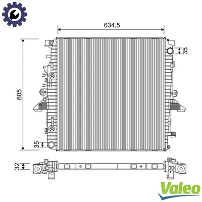 RADIATOR ENGINE COOLING 701268 FOR LAND ROVER LR3/III/SUV DISCOVERY RANGE 4.0L - Image 1 of 4
