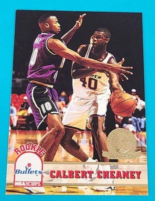 1993-94 Hoops Fifth Anniversary Gold RC #416 Calbert Cheaney BASKETBALL Card M6 - Image 1 of 2