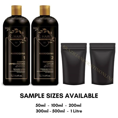 Keratin Treatment Inoar GHair Brazilian Moroccan Blow Dry Hair Straightening Kit - Image 1 of 2