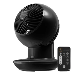 IRIS USA WOOZOO Desk Fan with Remote Oscillating Table Air Circulator 3 Speed... - Picture 1 of 6