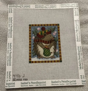 Melissa Shirley Holiday Maulwurf Waldtier Mini handbemalt 18 C Leinwand 446 J - Bild 1 von 7