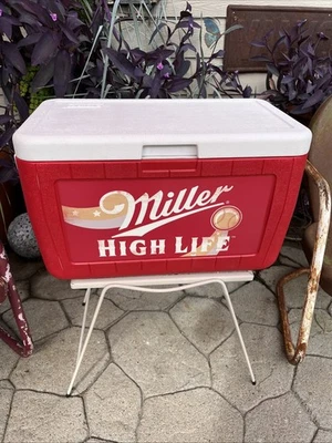 De colección Coleman Miller High Life Béisbol Polilite 48 Enfriador Rojo Modelo 5286B Foto 1 de 4