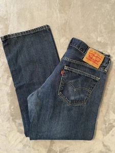 Levis 559 Relaxed Straight Jeans Mens 34x33 Blue Cotton Classic Casual wWorkwear - Picture 1 of 11