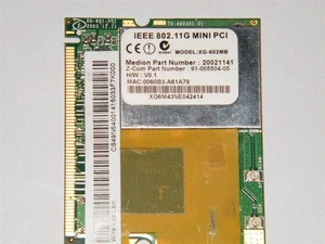 Medion Mini PCI Wlan Adapter XG-602MB 20021141 MD 95251 91-005504-05 #2257.42 - Picture 1 of 1