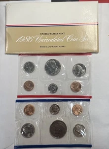 1986 US Mint Uncirculated Set - Picture 1 of 2