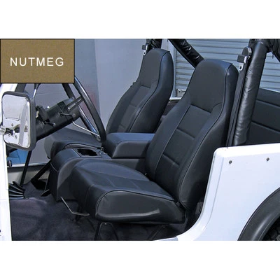 Asiento delantero trasero alto Rugged Ridge 13401.07 tuerca moscada para Jeep CJ/Wrangler Foto 1 de 4