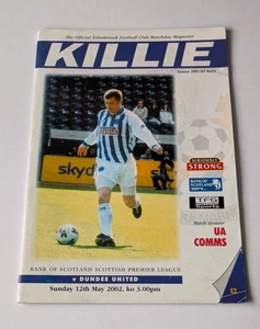 Kilmarnock v Dundee United Scottish Football Programme May 2002 - Picture 1 of 3