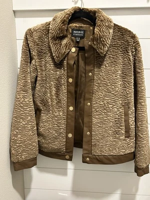 5th Ave Collection by Dennis Basso Women’s Faux Persian Short Jacket Coat Sz XS - Image 1 of 4