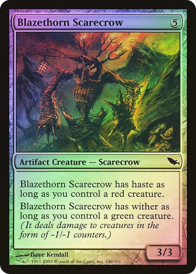 MTG FOIL Blazethorn Scarecrow  - Shadowmoor #246 - Image 1 of 1