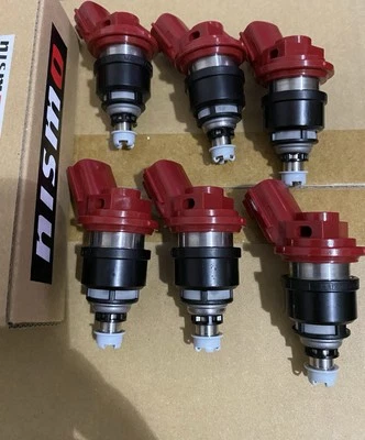 Juego de 6 inyectores de combustible Nismo 740cc VG30 RB20 RB25 SR20 KA24DE Foto 1 de 2