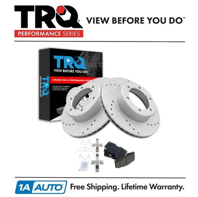 Kit de pastillas de freno delanteras de cerámica y rotor de rendimiento para camioneta Toyota Hilux Foto 1 de 4