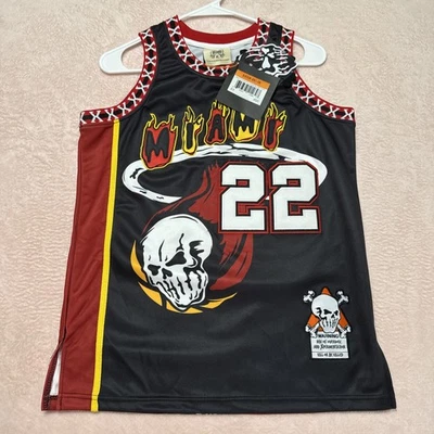 Camiseta preta NBA Heat Black Skull masculina nova com etiquetas XS Brand X Jimmy Butler #22 Miami - Imagem 1 de 4