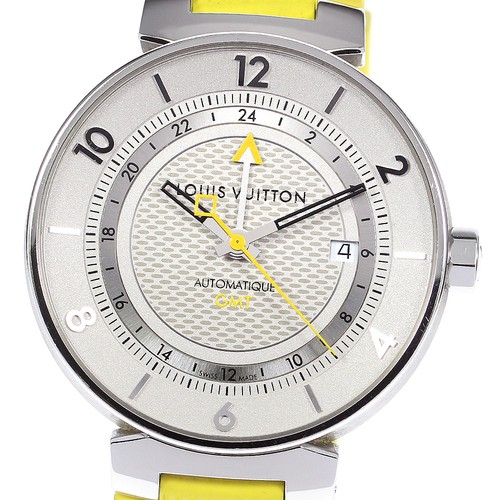 LOUIS VUITTON（LV） Orologio Uomo Automatico LOUIS VUITTON Tambour Moon Q8D31 GMT Quadrante Argento_813484