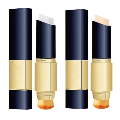 2-in-1 weißer Foundation-Stick, Farbwechsel-Concealer-Stick mit Pinseln, 2 Stü - Bild 1 von 4