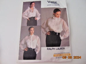 Vogue American Designer Ralph Lauren Muster 2001 Größe 14 Schnitt (R) - Bild 1 von 7
