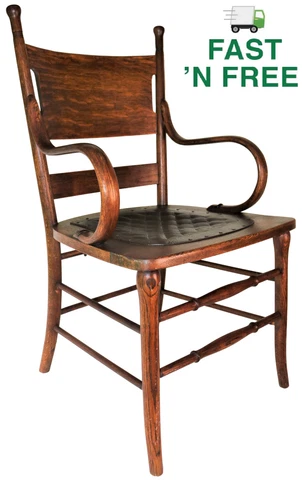 Vintage Attractive Oak Armchair in Excellent Condition ~ $0 Fast Shipping Cover