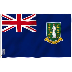 Bandera de las Islas Vírgenes Británicas Anley Fly Breeze 3x5 pies - banderas de las Islas Vírgenes - Imagen 1 de 6