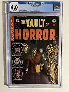 VAULT OF HORROR #38 EC COMICS 1954 GOLDEN AGE CGC 4.0 GRADED! PRE CODE HORROR! - Picture 1 of 2