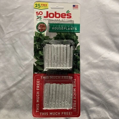 Fertilizer Spikes For Houseplants Jobes # 05001T  50 Spikes  NEW  - Image 1 of 4