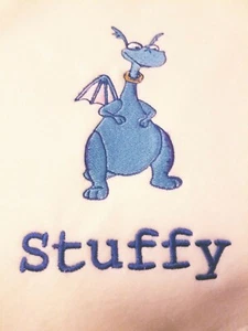 Personalized Embroidery Handmade", 30x30 Inches, Baby Fleece Stuffy Blanket - Picture 1 of 2