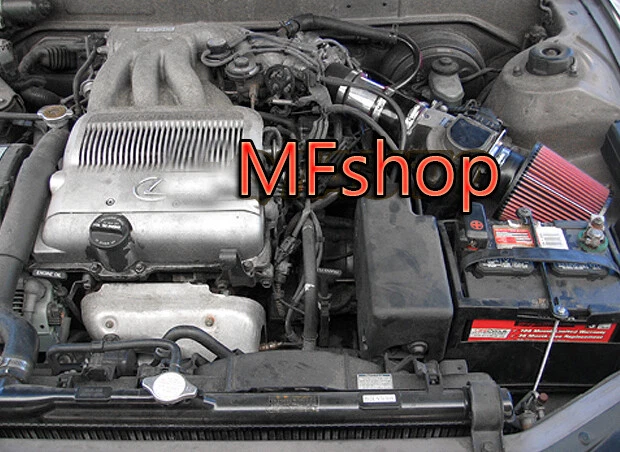 RED For 1992-1993 Lexus ES300 3.0L V6 Air Intake System Kit + Filter - Image 1 of 1