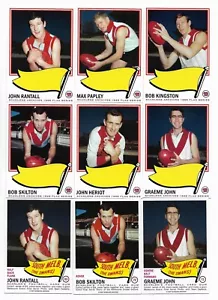 2007 - 1966 Scanlens Archives SOUTH MELBOURNE Master Set (19 Cards) **** - Picture 1 of 3