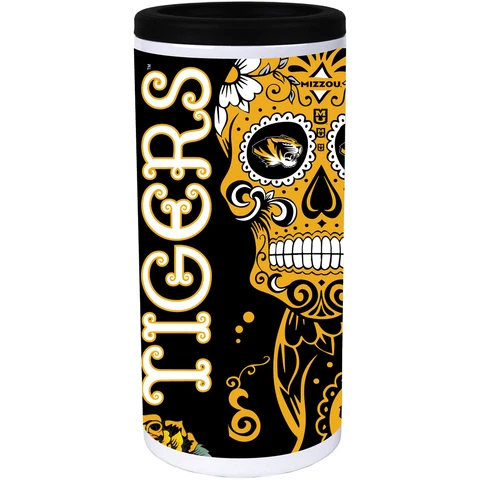 Missouri Tigers Dia Stainless Steel 12oz. Slim Can Cooler Cover