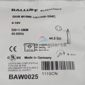 Nuevo Balluff BAW M18ME-UAC50B-S04G 1 pieza - Imagen 1 de 1