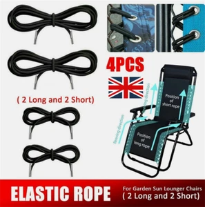 4PCS Universal Patio Lounge Chair Replacement Cords For Lawn Chair, Sun Lounger - Picture 1 of 24