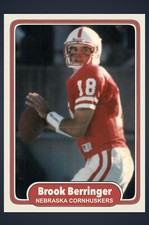 BROOKS BERRINGER NEBRASKA CORNHUSKERS CUSTOM MADE RETRO STYLE ART CARD