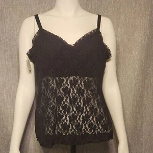 Secret Treasures Lingerie Lace Spaghetti Strap Full Figure 2X Black - Picture 1 of 7