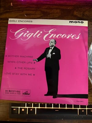 Beniamino Gigli - Mother Machree Gigli Encores - 7” Vinyl Single EP Record RARE - Image 1 of 4