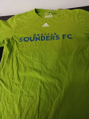 Adidas Shirt Mens Medium Green Seattle Sounders FC Green Soccer Cover