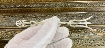 HORQUILLA DE LIMÓN VINTAGE WEBSTER PLATA ESTERLINA MANGO PERFORADO SERIE - 4 7/8" Foto 1 de 4