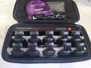 TopStyler by InStyler Heated Ceramic Styling Shell Clip Curlers 10 Pc Set NEW - Picture 1 of 7