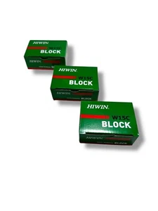 🟢 HIWIN W15C BLOCK  (Lot - 3 pieces) - Picture 1 of 3