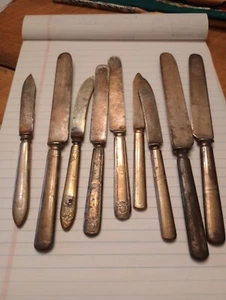 Silver plate knives Odd Lot - Bild 1 von 2