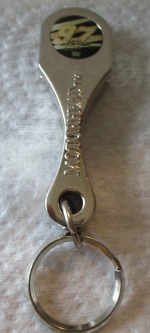 Kurt Busch # 97 CHROME CONNECTING ROD / BOTTLE OPENER METAL KEYCHAIN ! Cover
