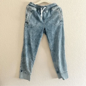 Levi’s Cotton Blend Denim Slim Fit Joggers Girls 5-6 Yrs Old EUC - Picture 1 of 6